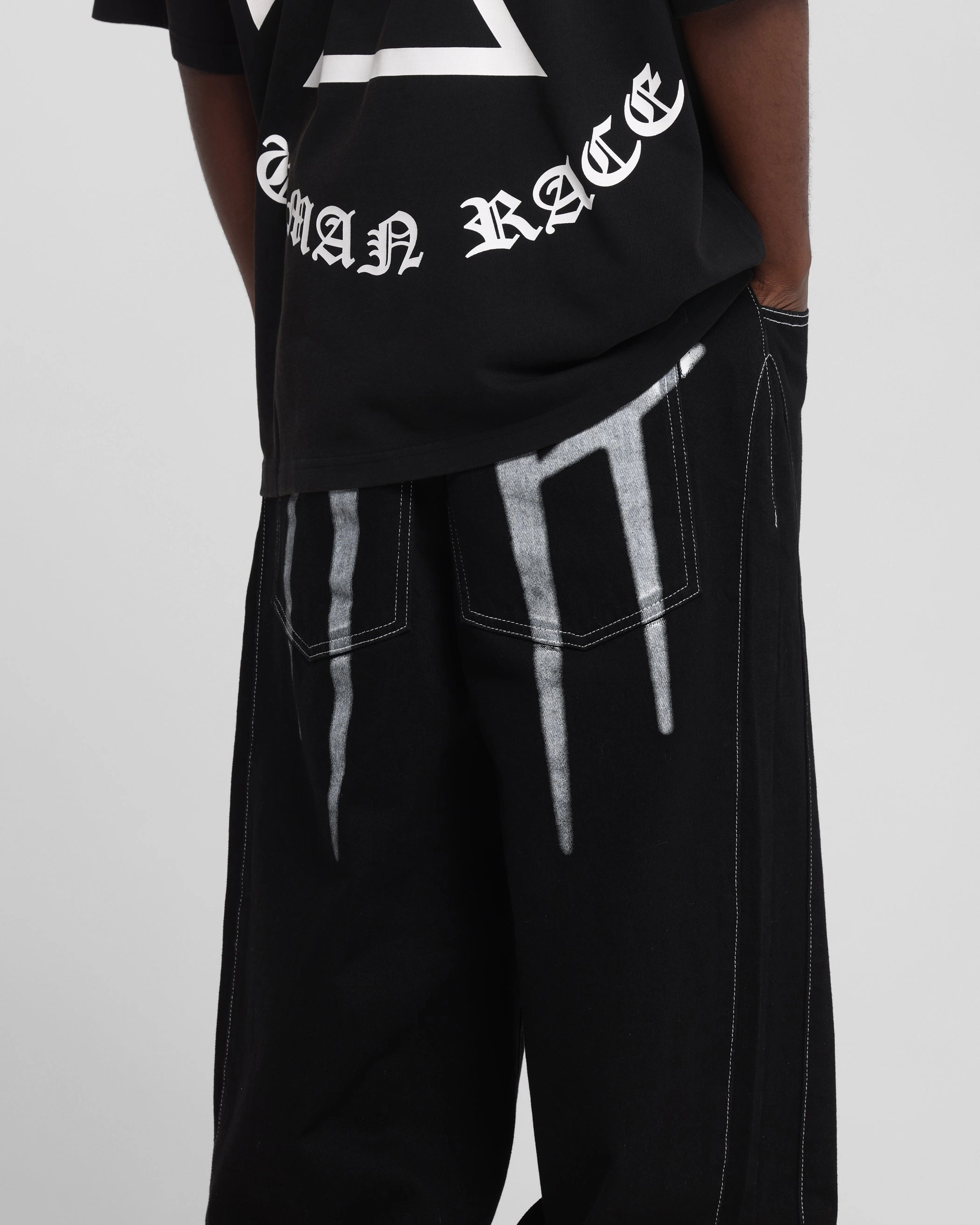 Stylish Comfort Water Repellent Loiter Shadow Jeans Black