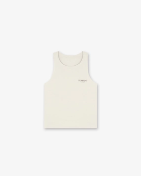 Team 247 Run Vest - Cream Comfy Wardrobe