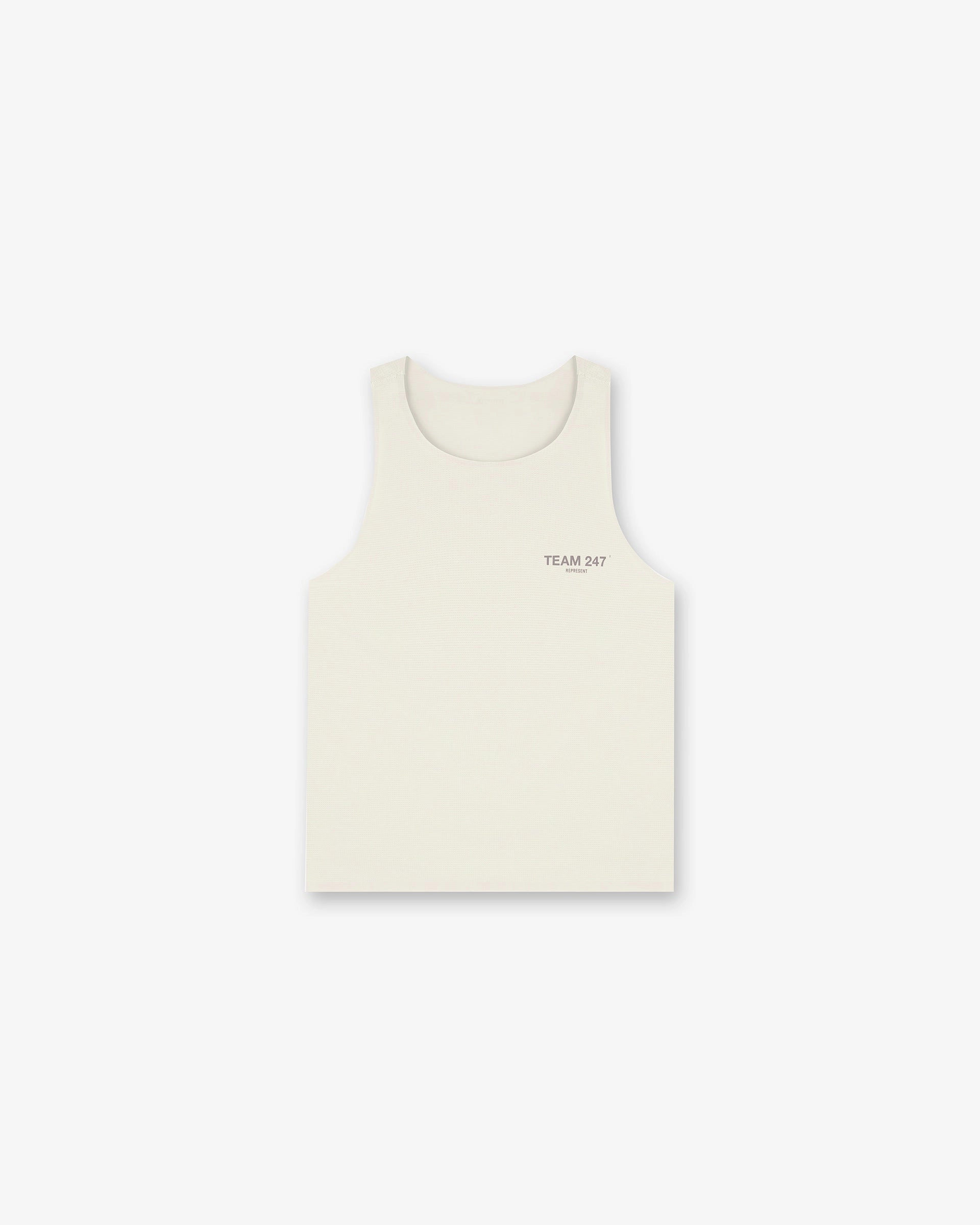 Team 247 Run Vest - Cream Comfy Wardrobe