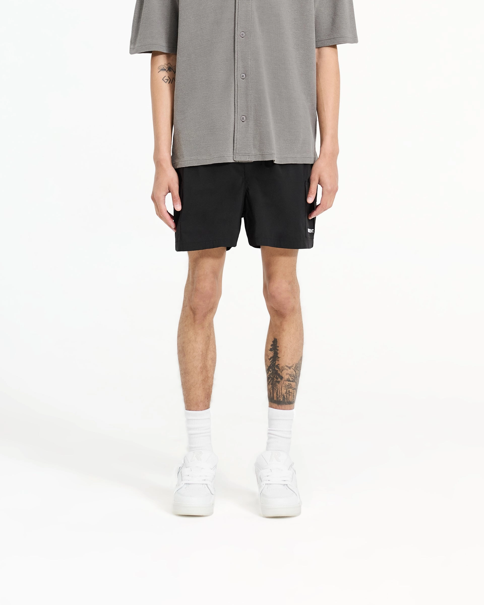 LaserCutEdging Move Easy Cargo Swim Shorts - Jet Black