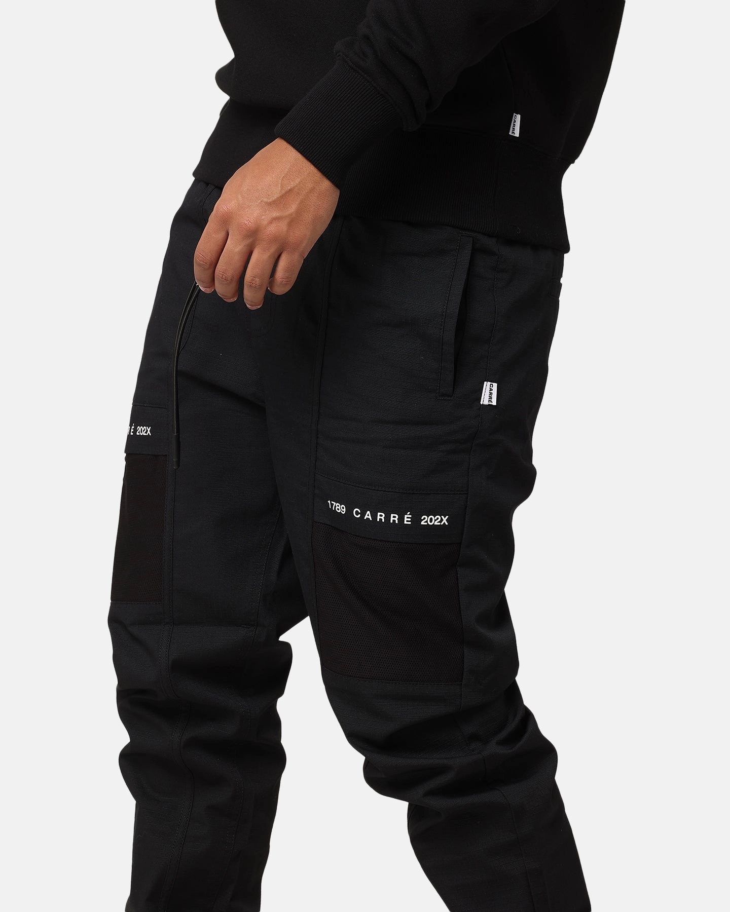 Comfy Design Carr?? 202X Cargo Jogger Pants Black