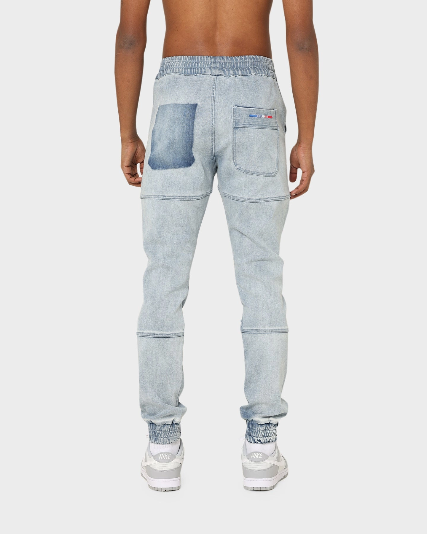 Carr?? Distressed Premiere Joggers Light Blue Relaxed Vibe
