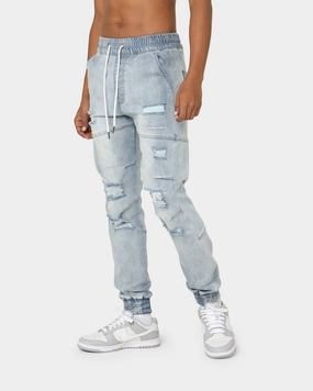 Carr?? Distressed Premiere Joggers Light Blue Travel Ready