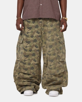 Carre Baggy Cargo Pants Camo Quality Fabric