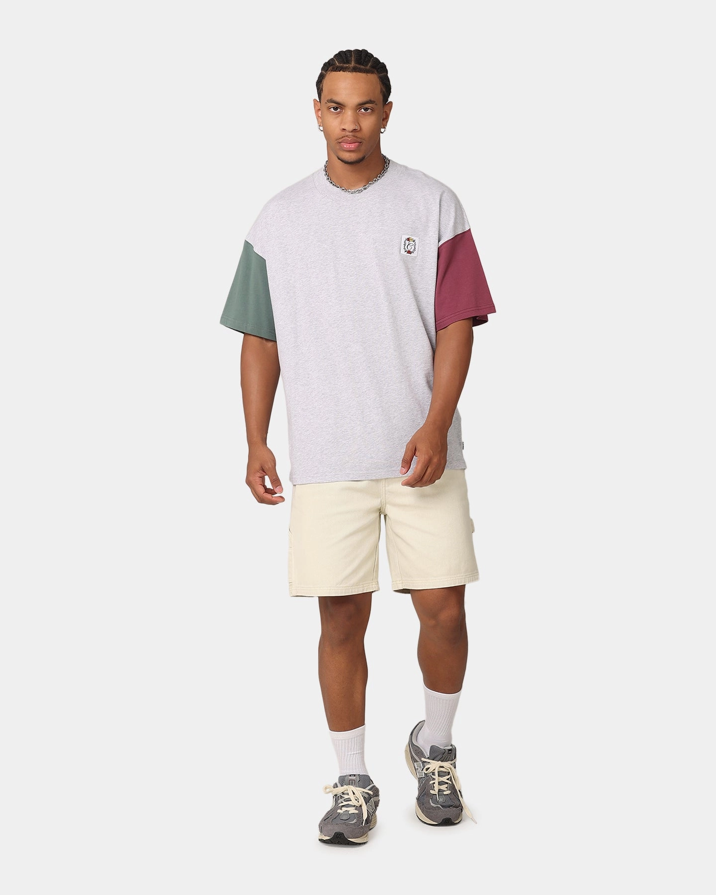 Carre Block Oversized T-Shirt Multi CollapsibleFrame