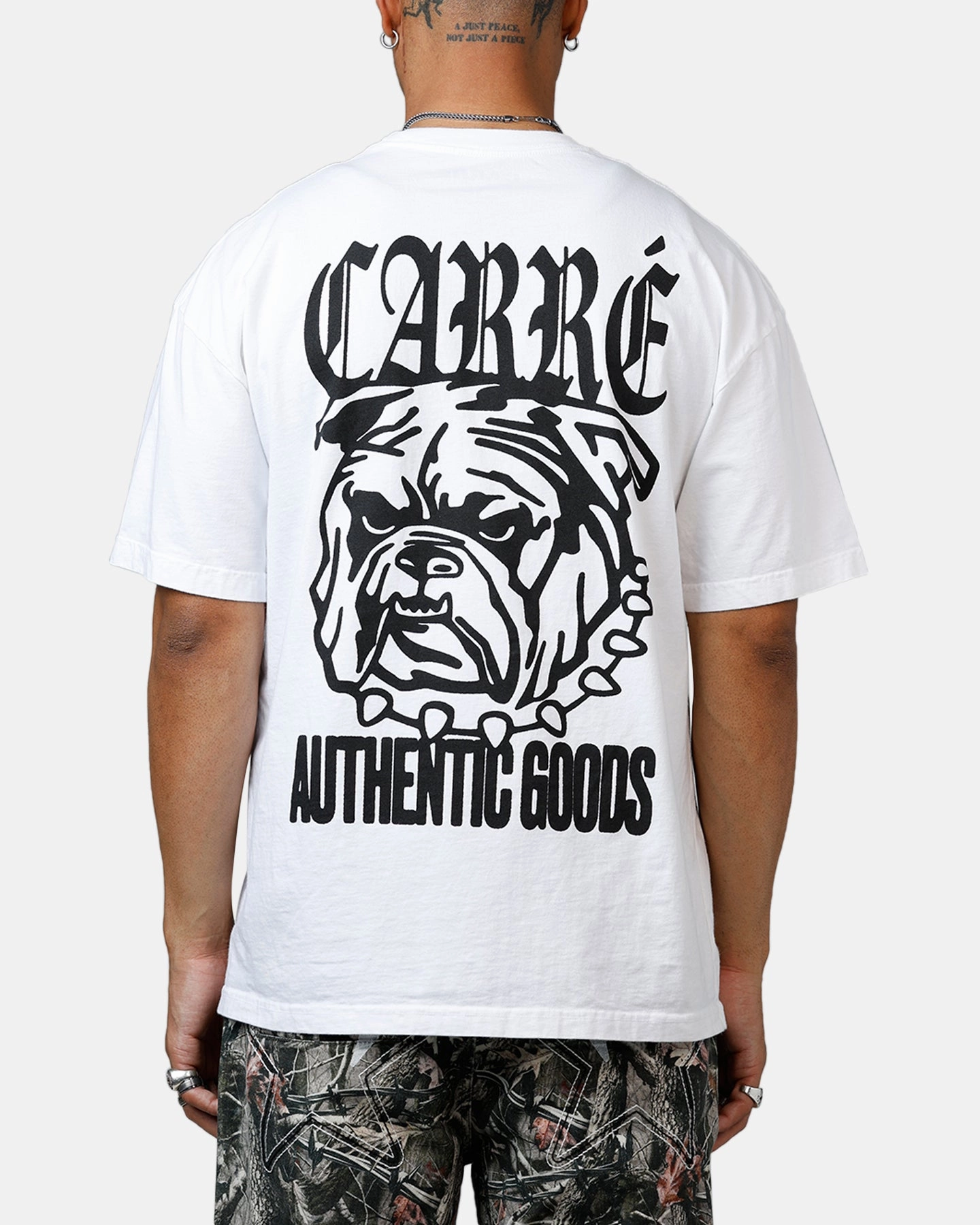 Carre Bulldog Heavyweight T-Shirt White Stretch Technology