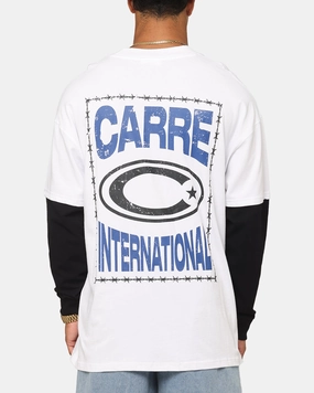 Carre C-Star Long Sleeve T-Shirt White/Black YarnDyedQuality