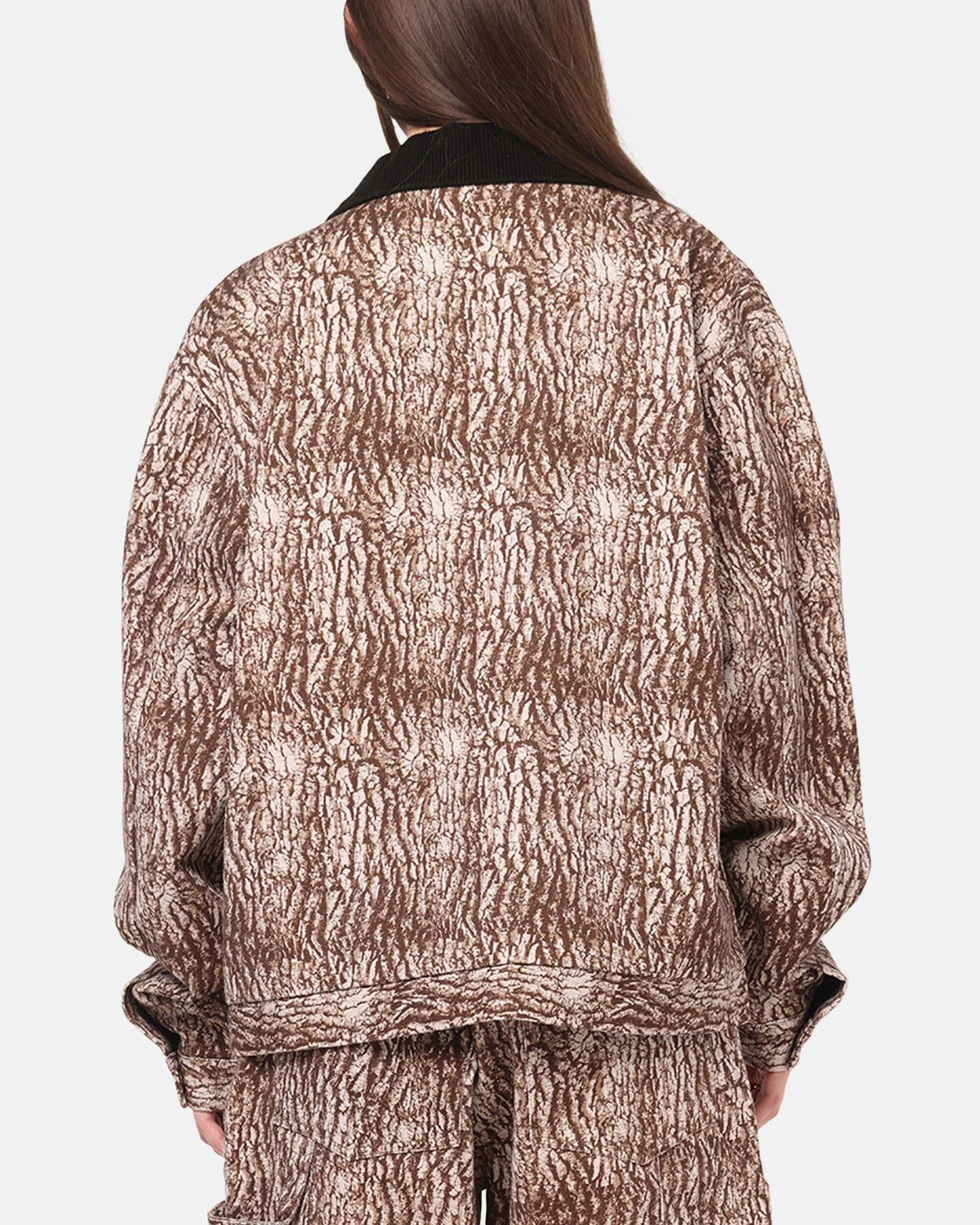 Carre Canvas Jacket Tree Bark Wrinkle Free Weave summer look