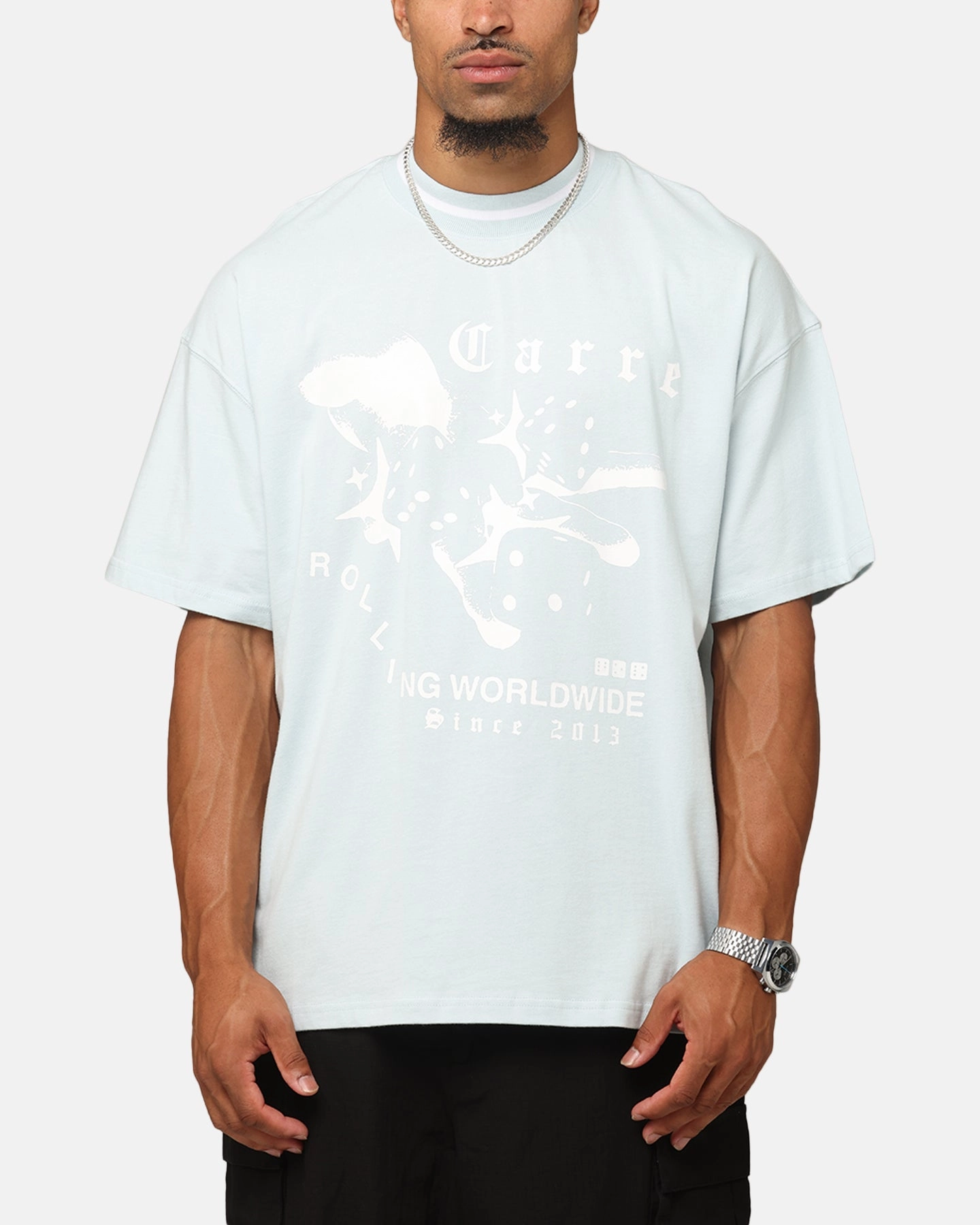 Carre Dice Club T-Shirt Light Blue Active Tee