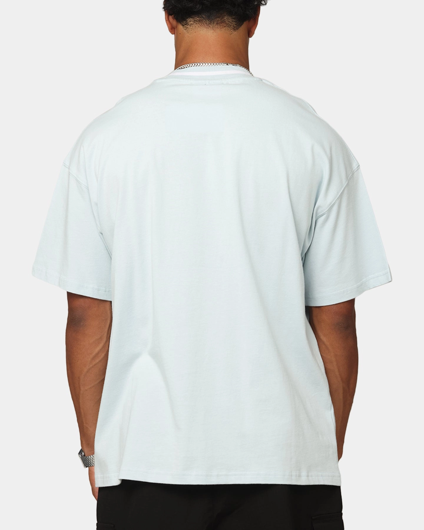 Breathable Underarm Gussets Carre Dice Club T-Shirt Light Blue