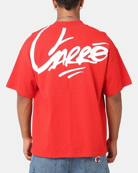 Carre Graffiti T-Shirt Red Reverseble Design