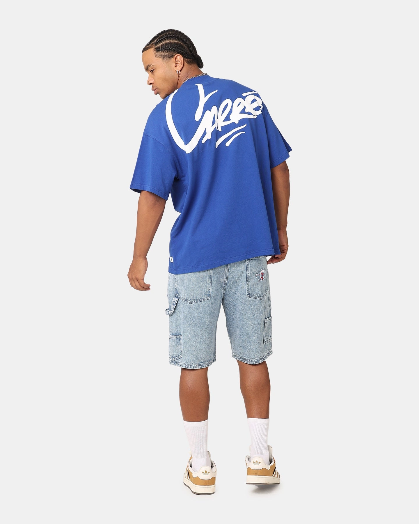 Carre Graffiti T-Shirt Royal BoxyCrop WaterResistant