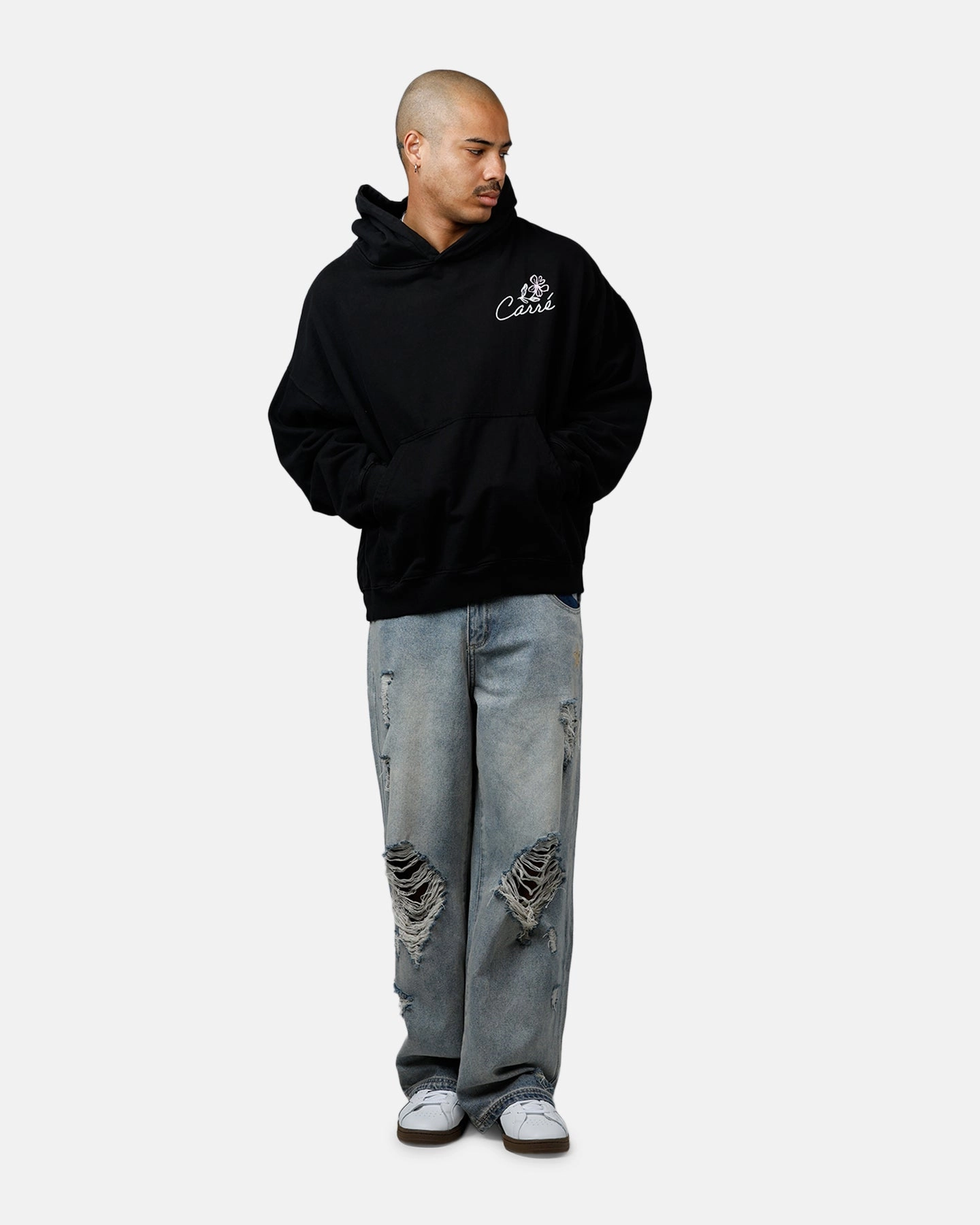 Carre Hand Picked Hoodie Black OdorResistantTechnology
