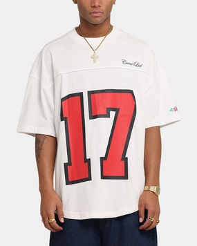 Reflective Logo Detail Soft Texture Carre Hitta Grid Iron T-Shirt Off White/Red
