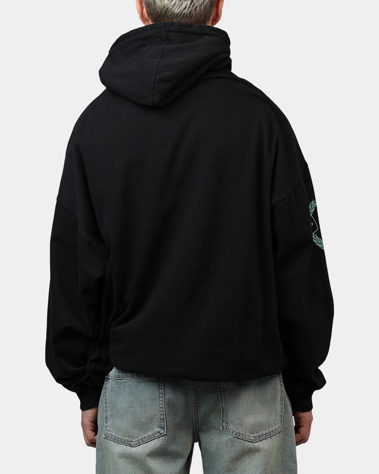 High Density Knit Carre Hooper Hoodie Black