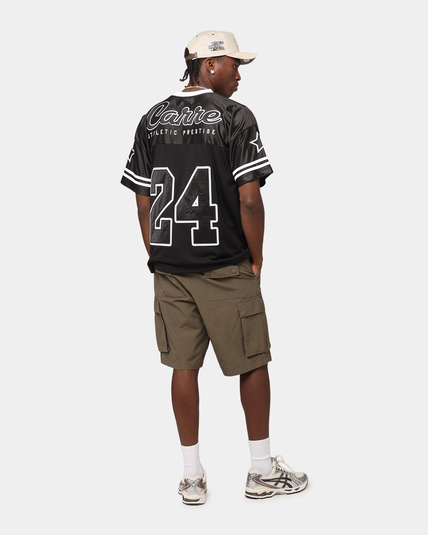Stain Resistant Treatment Carre Nova Football Jersey Black/White