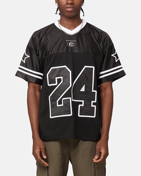Adjustable Collar System Carre Nova Football Jersey Black/White