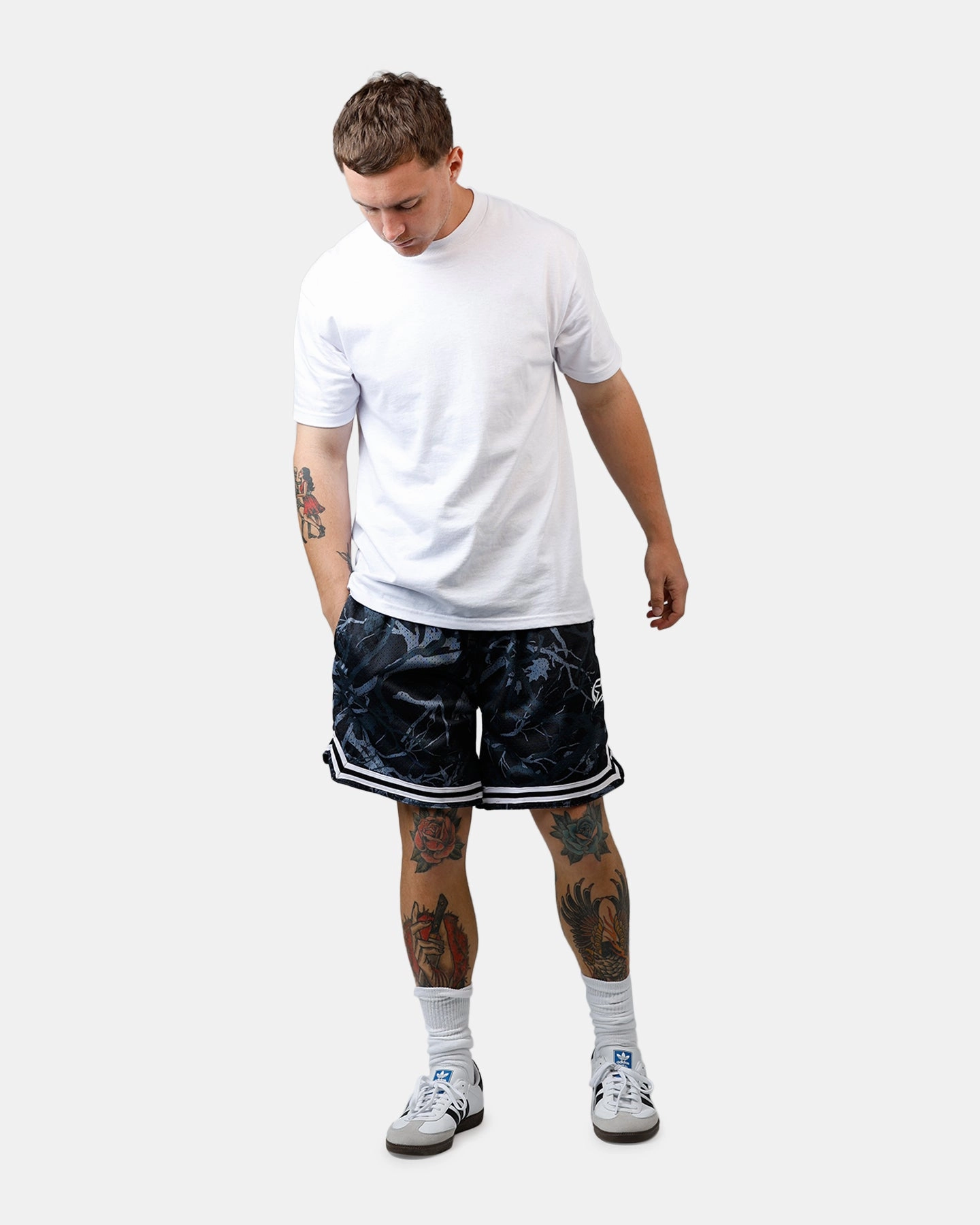 Minimal Fit Carre Outlaw Mesh Shorts Black Real Tree