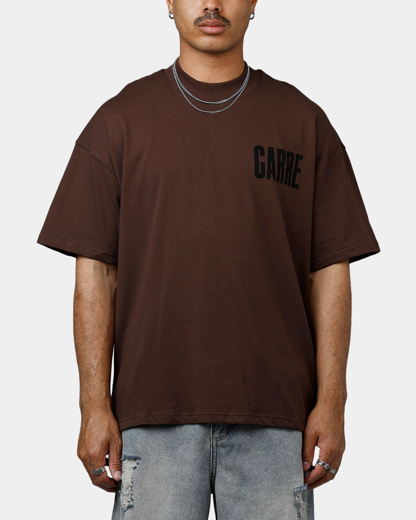 Carre Premium Essentials T-Shirt Chocolate Quick Release Fasteners