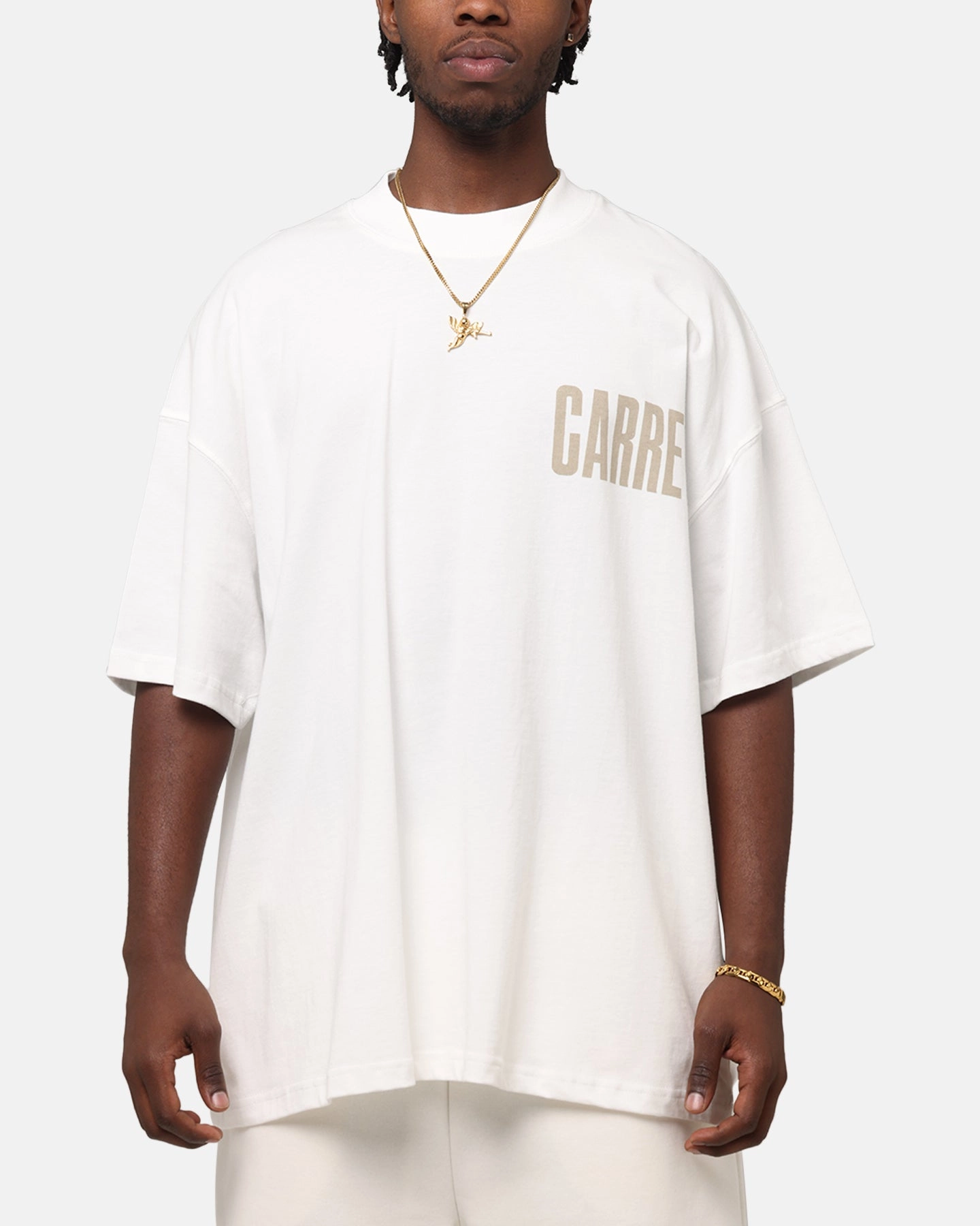 Carre Premium Essentials T-Shirt Off White Adjustable drawstring