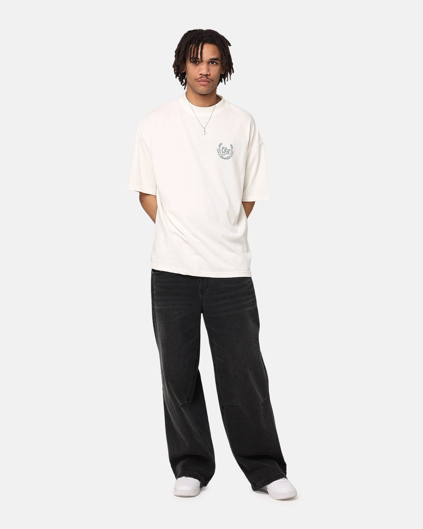 Carre Prestige 2.0 T-Shirt Off White Layered Placket Design Durable Reinforced Elbow Patches