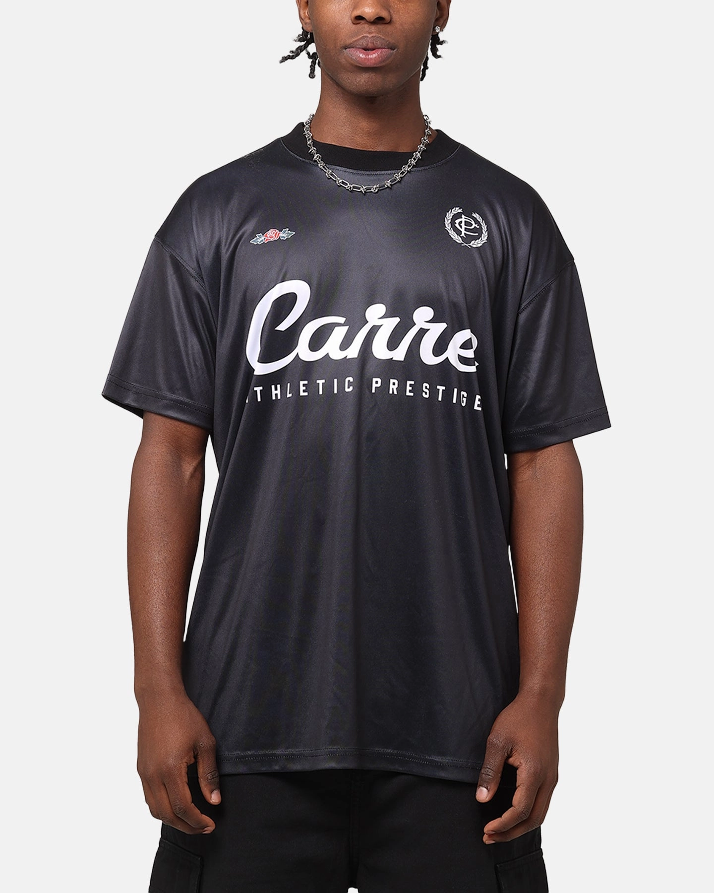 Carre Prestige Football T-Shirt Black CushionedSupport