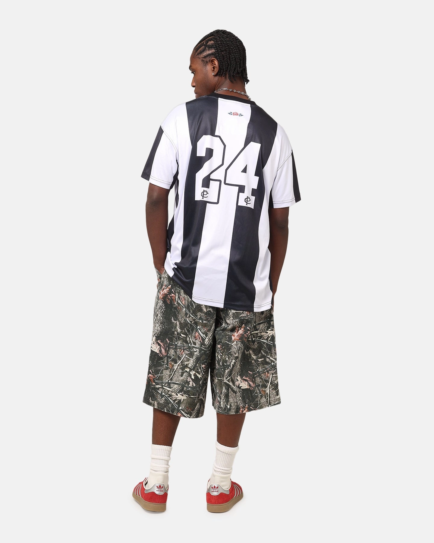 Carre Prestige Football T-Shirt Black/White Tencel Lyocell Fiber