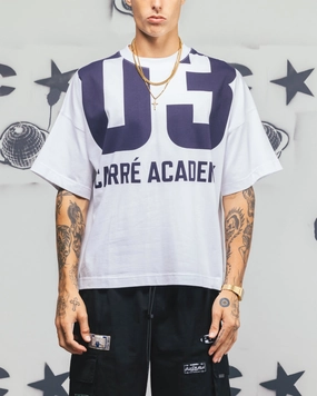 SoftTouch Carre Rally T-Shirt White/Navy