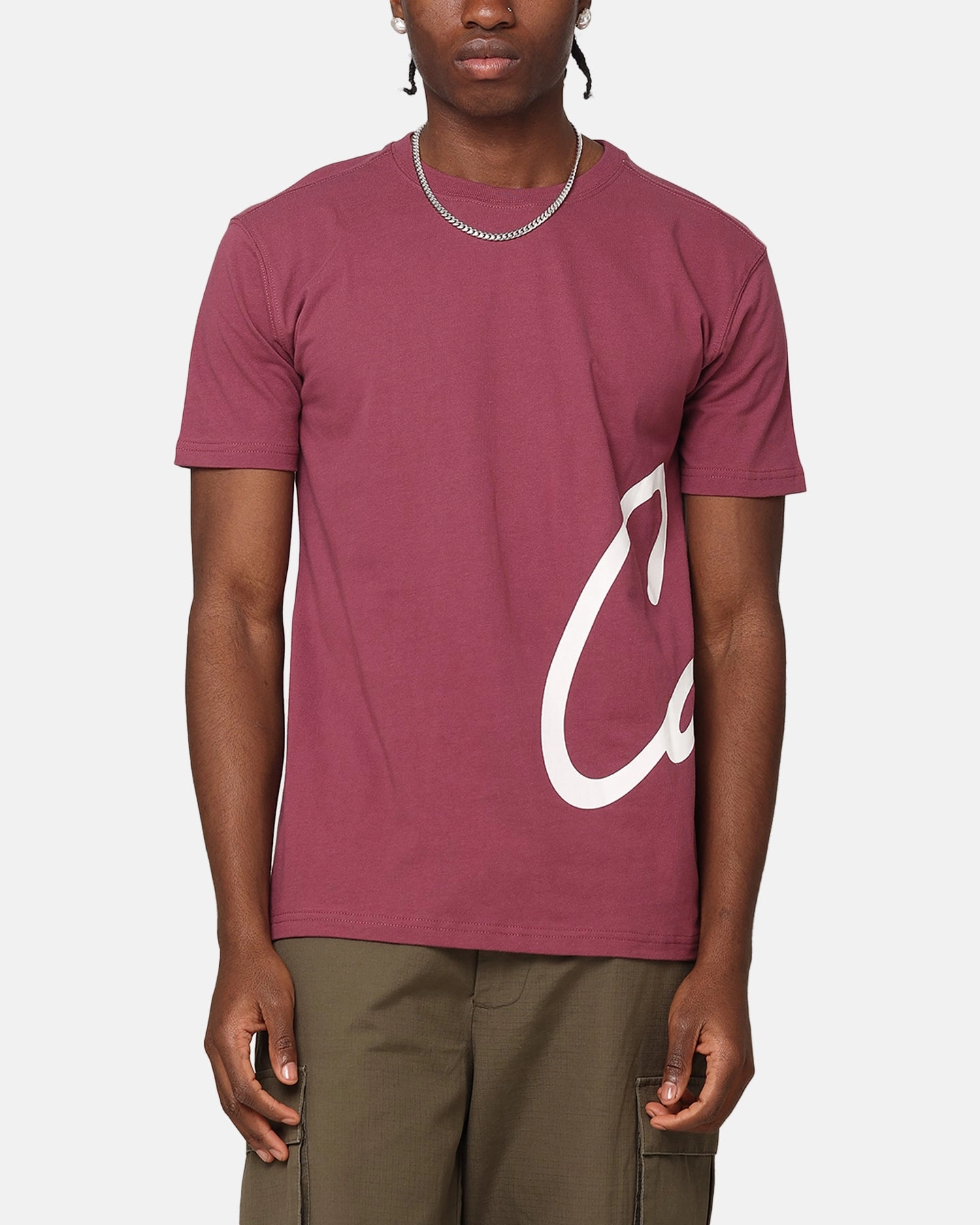 Carre Roadman T-Shirt Maroon Stretch Weave Construction