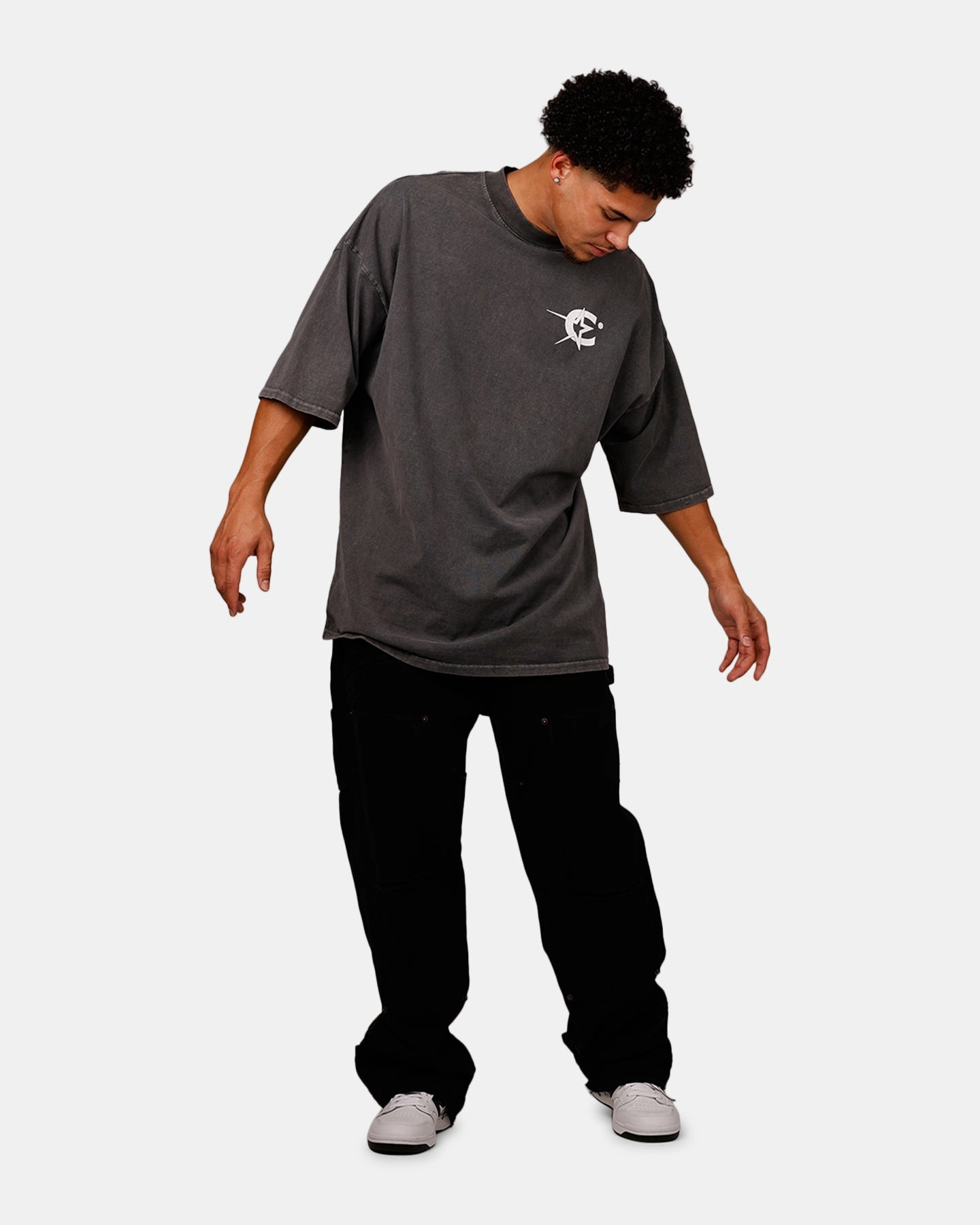 Water resistant coating Carre Star Academy T-Shirt Washed Charcoal