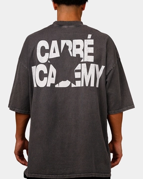 Carre Star Academy T-Shirt Washed Charcoal Slim Fit Design Classic Hoodie