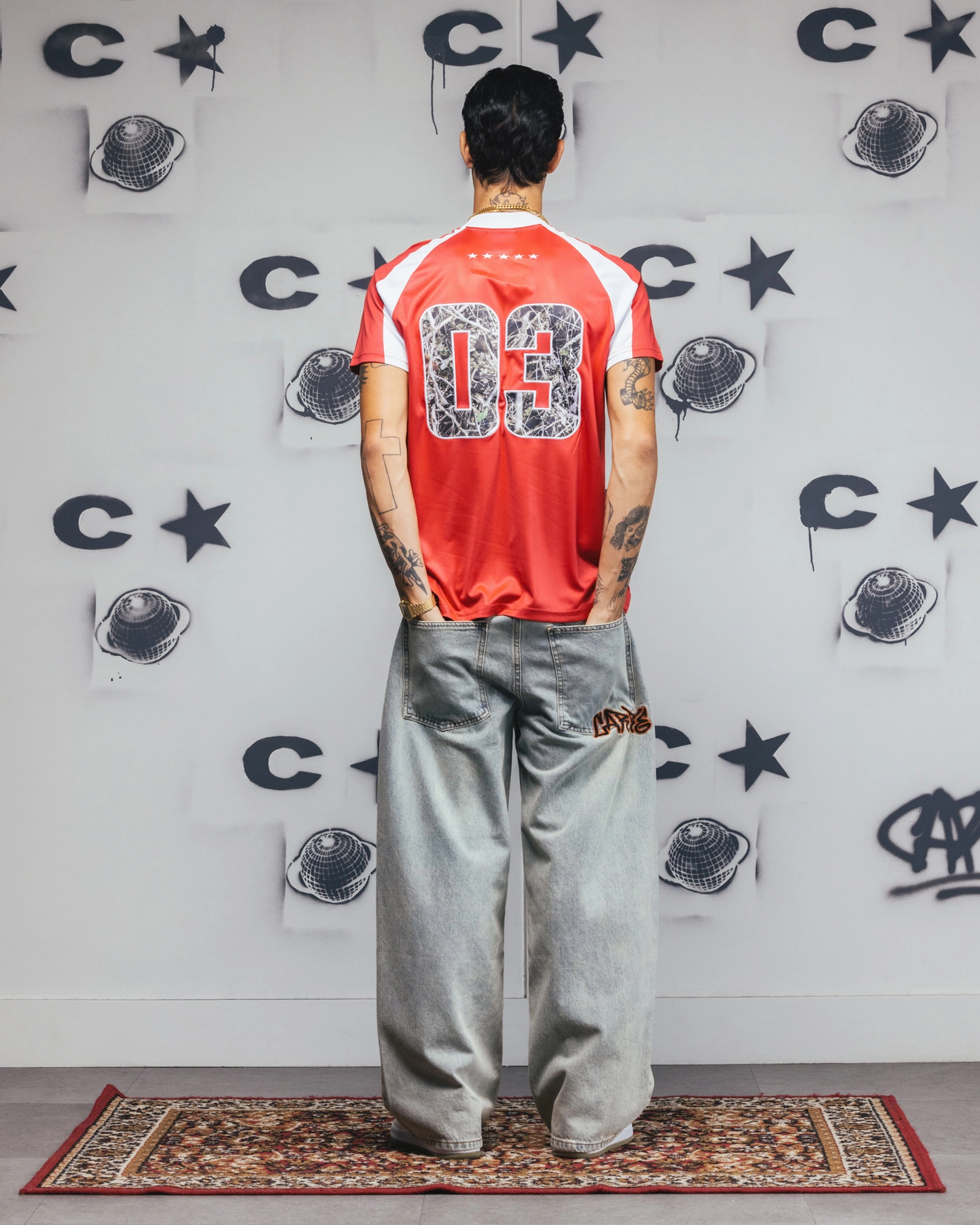 FasteningHood Carre Striker Jersey T-Shirt Red/White