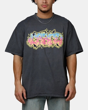 ButterySoftTextile Carre Vandalize Drop T-Shirt Washed Charcoal