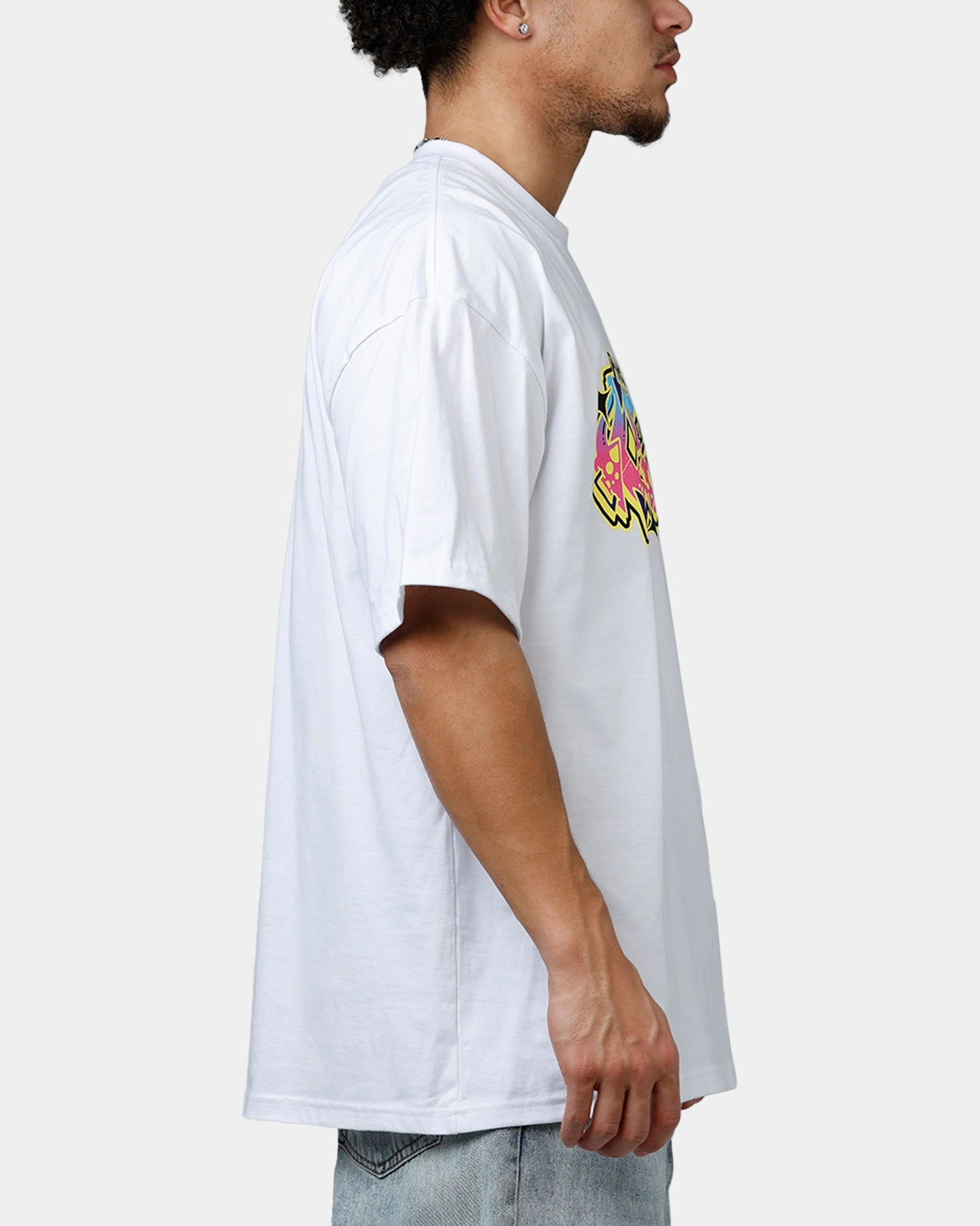 Carre Vandalize Drop T-Shirt White Tubular Body Construction