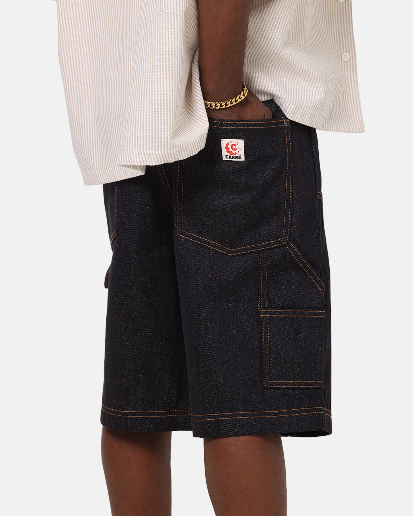 Carre Work Jorts Dark Washed Indigo Weekend Ready