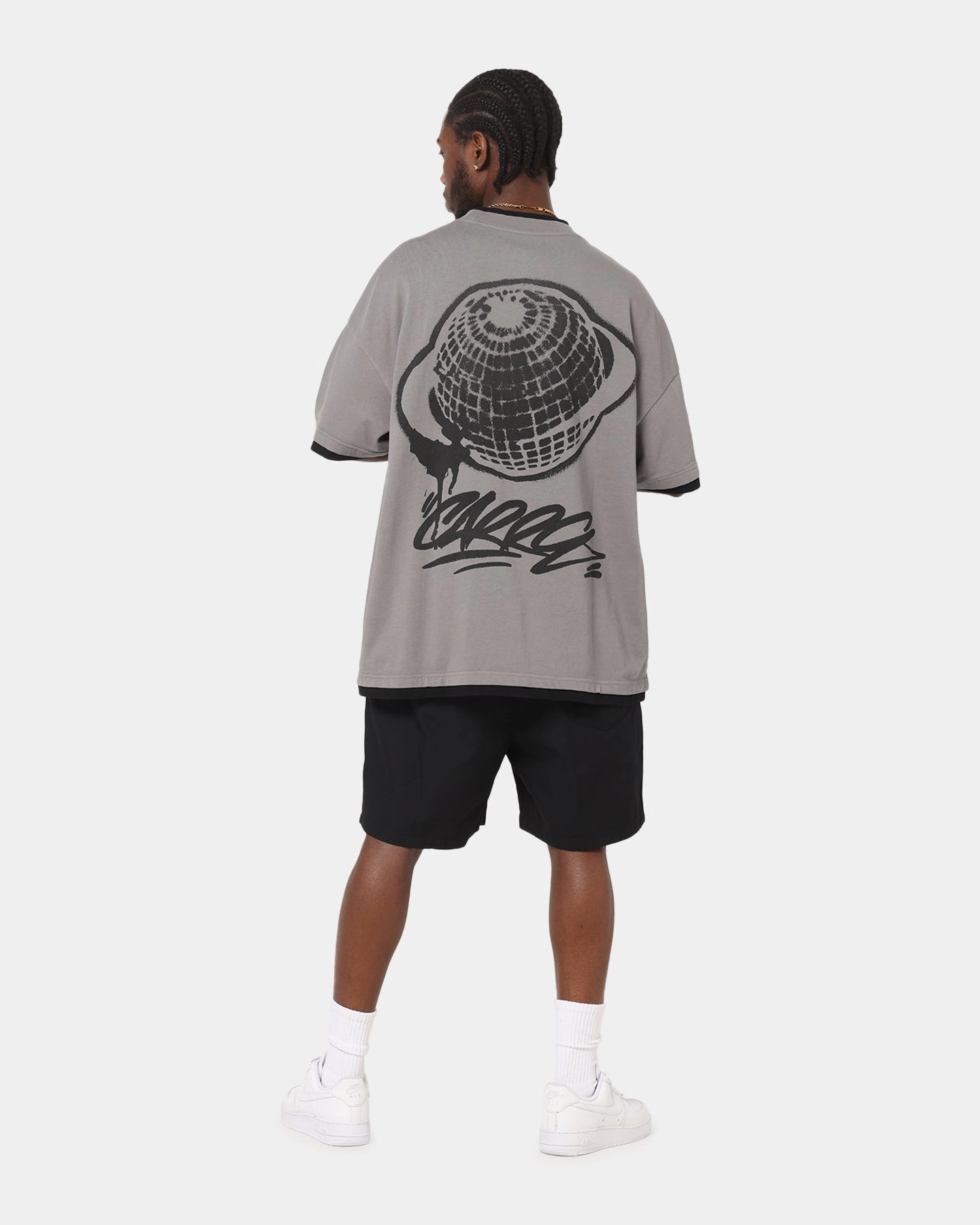Carre Worldwide Layered T-Shirt Grey/Black Stay Cool Technology HighDensityFoam
