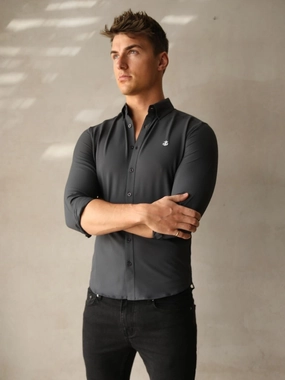 Personalized Touch Carter Long Sleeve Shirt - Petrol Blue