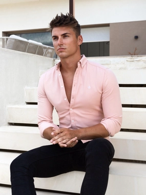 Soft Touch Fabric Castilla Long Sleeve Shirt - Pink