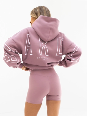 Outline Isabel Oversized Hoodie - Dusty Pink Classic Pullover Design Midweight Material