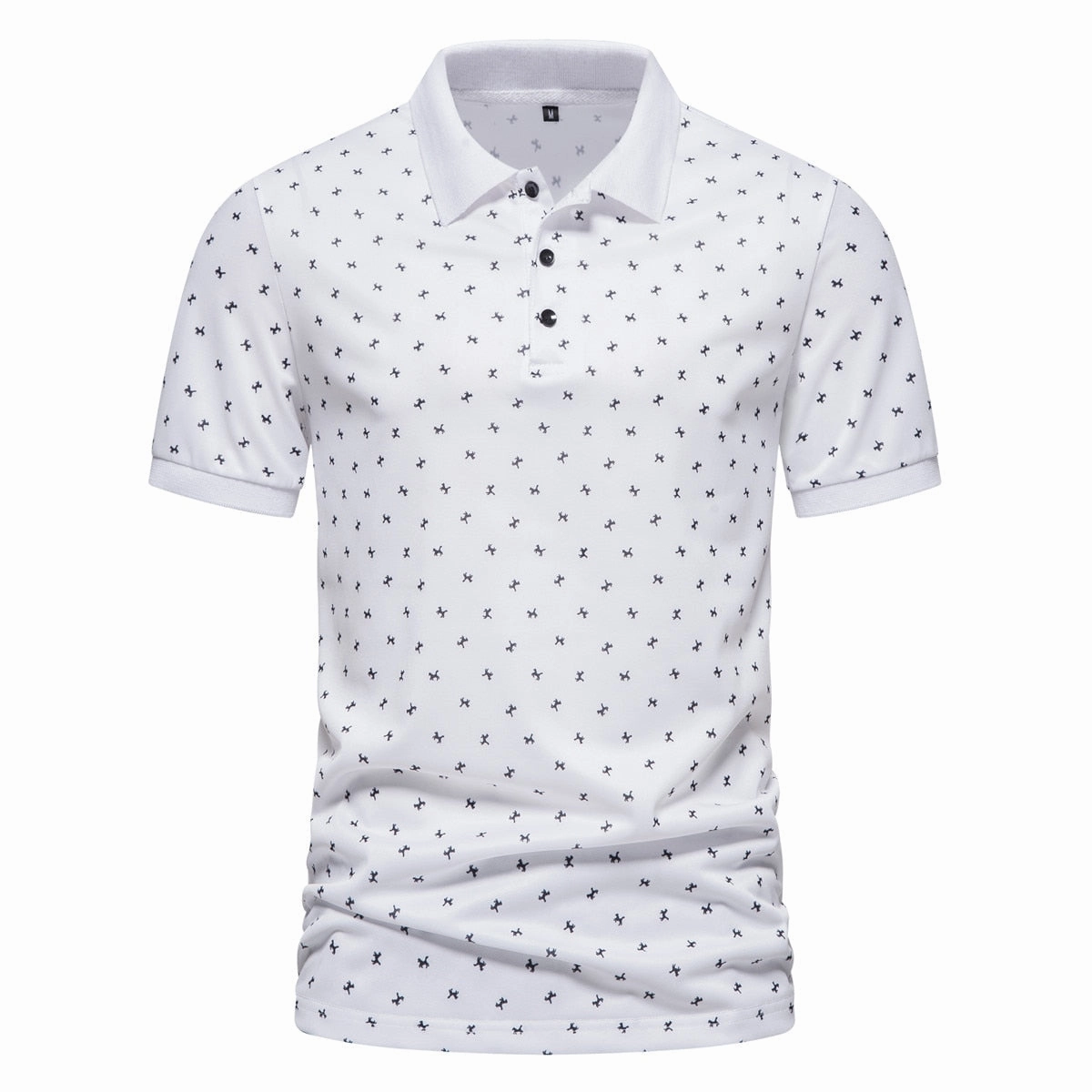 West Louis? Business Style Short Sleeved Polo Shirt HeatResistantMaterial Wrinkle Free Fabric