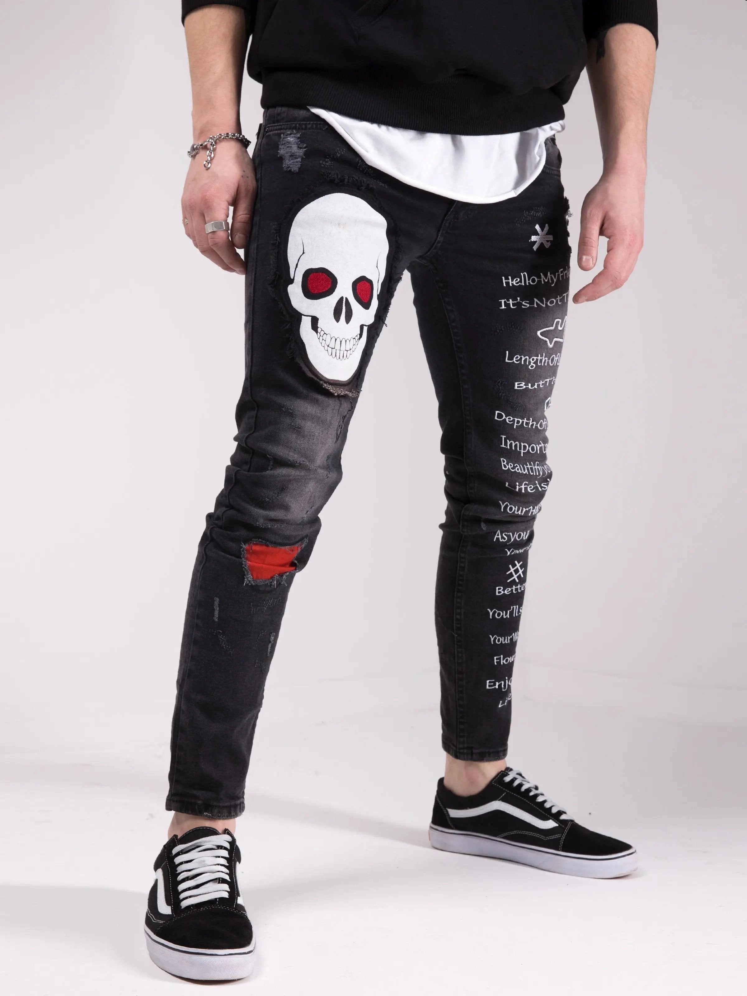 BLACK SKULL Gym Ready Slim Teen Outfit