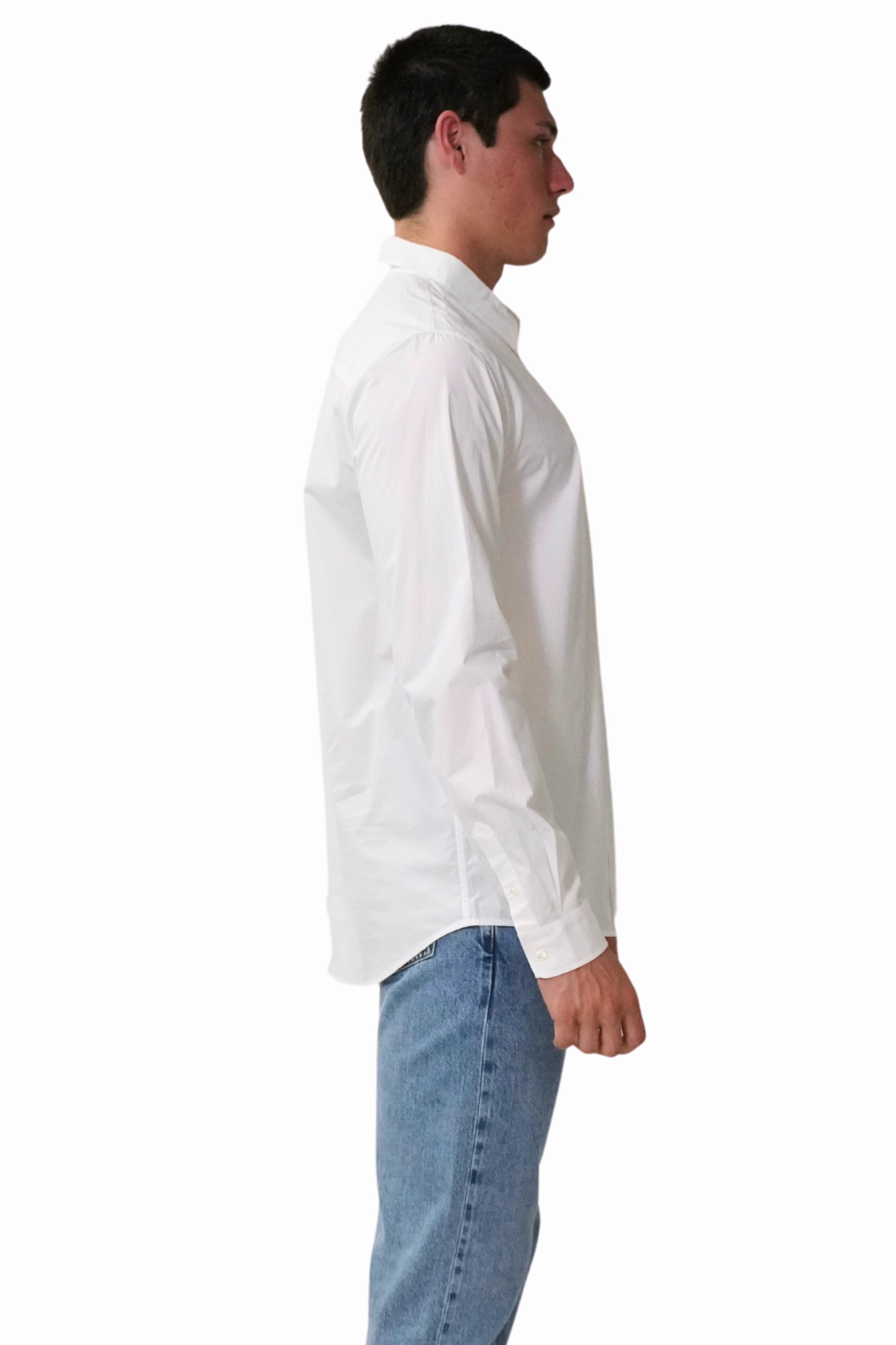 Stylish Detail Casual Shirt in White