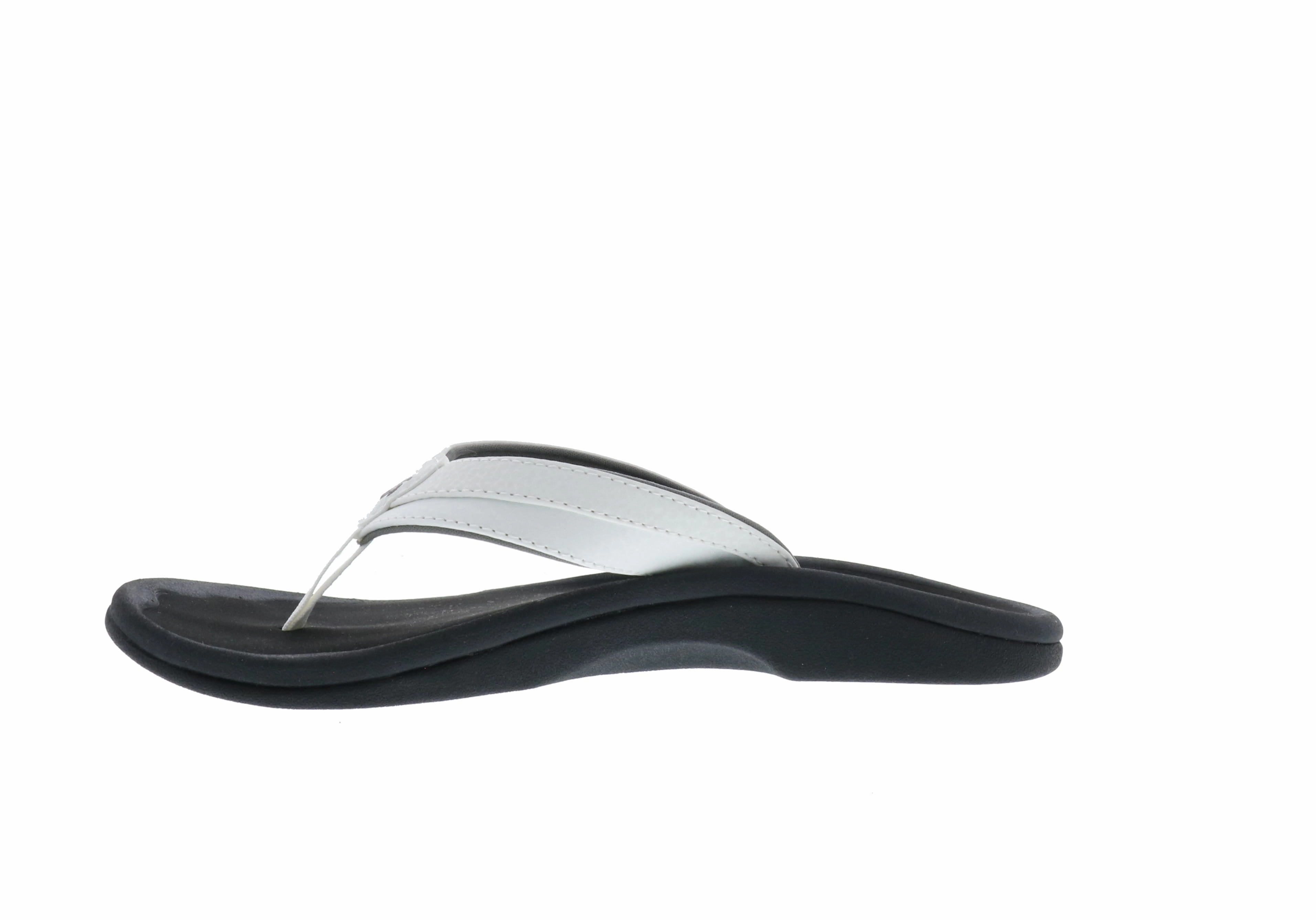 Fashion Travel Shoes Chic Comfort Olukai 'Ohana (Women's) - White/Black