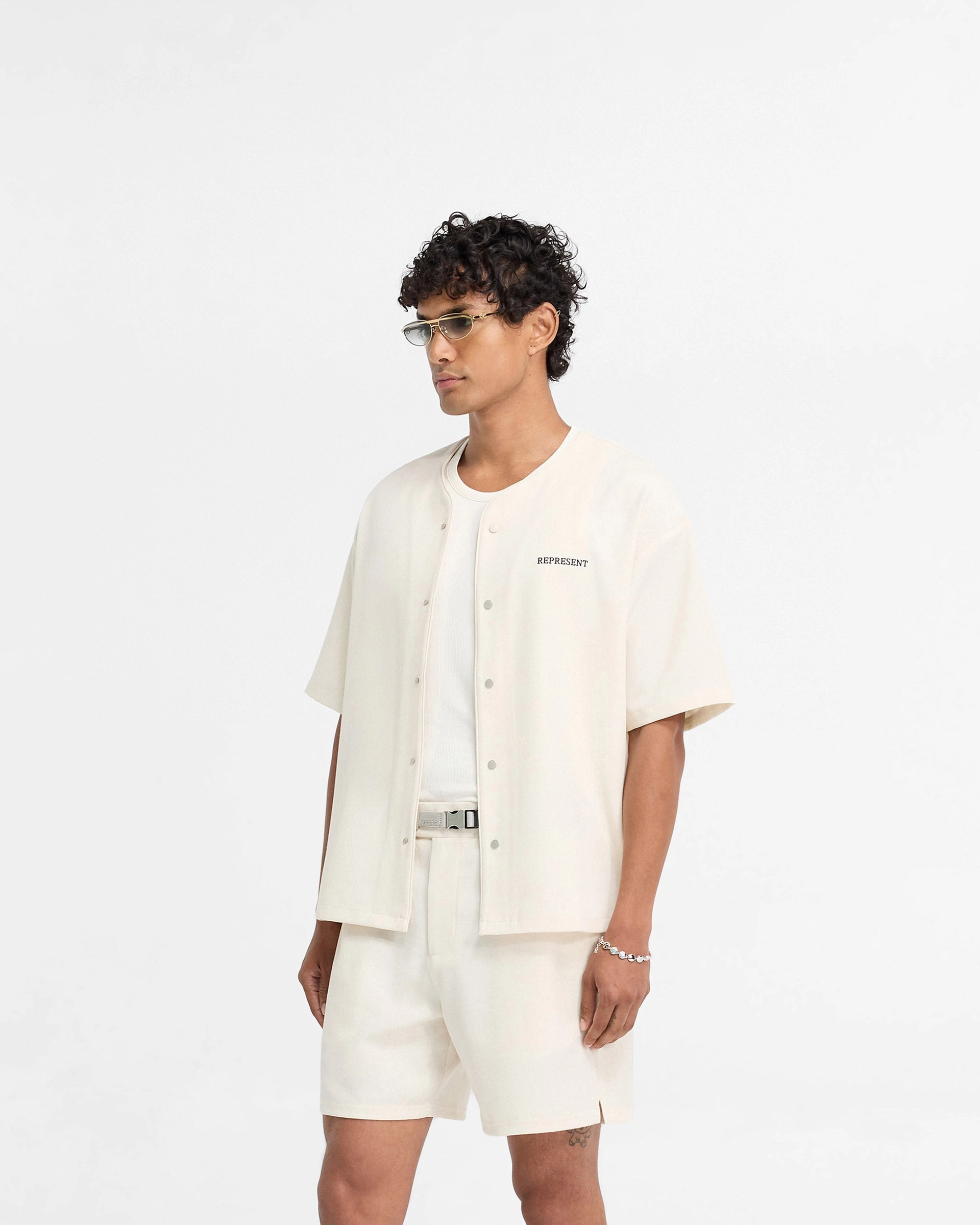 Quality Wear Baseball Shirt - Antique White