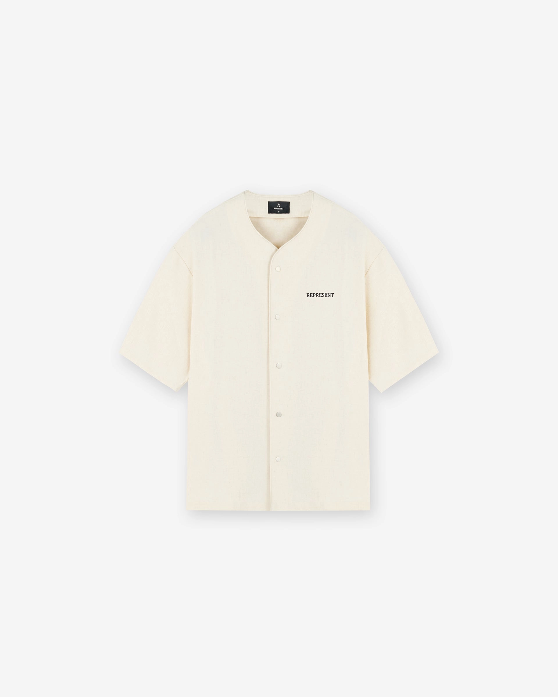 Baseball Shirt - Antique White Soft Touch Fabric Modern Appeal