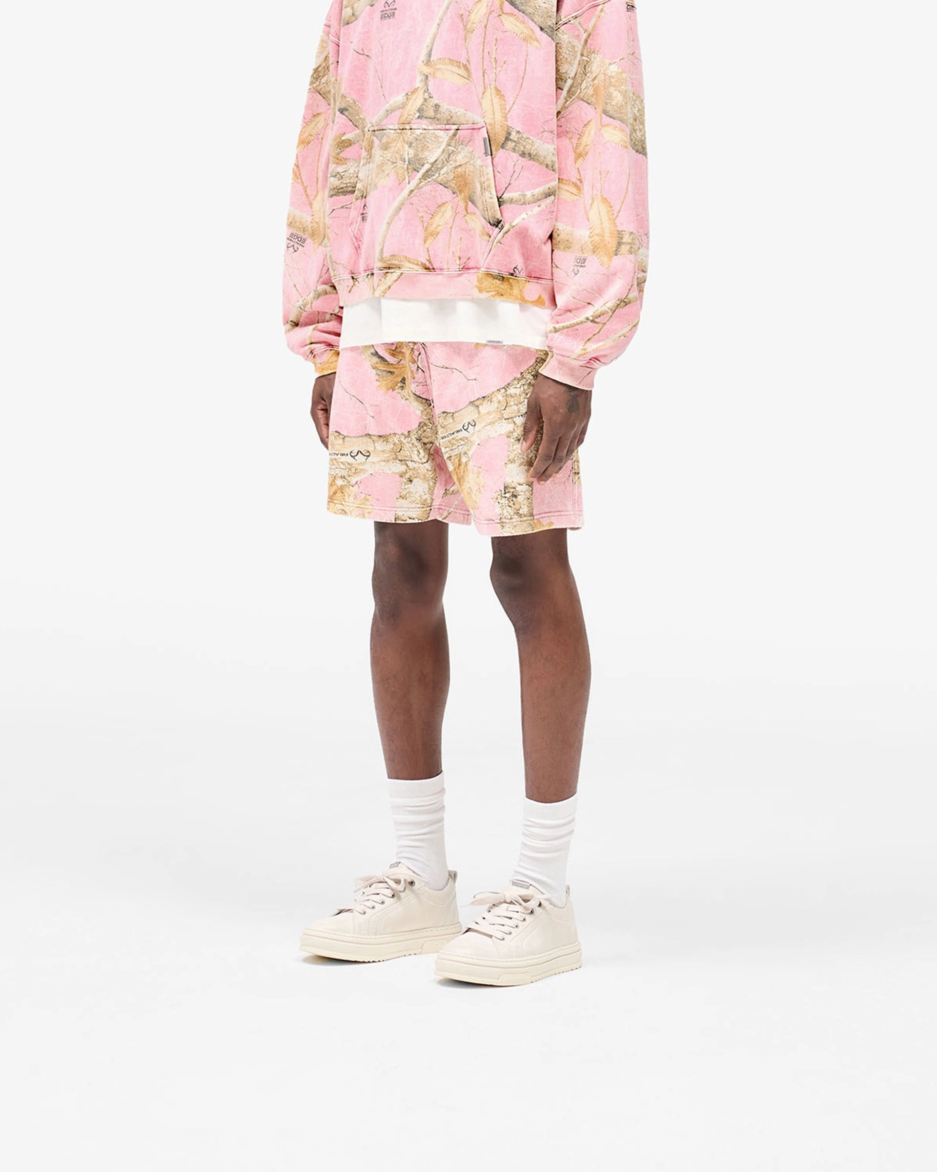 Simple Appeal Realtree? Mesh Shorts- Washed Pink Camo