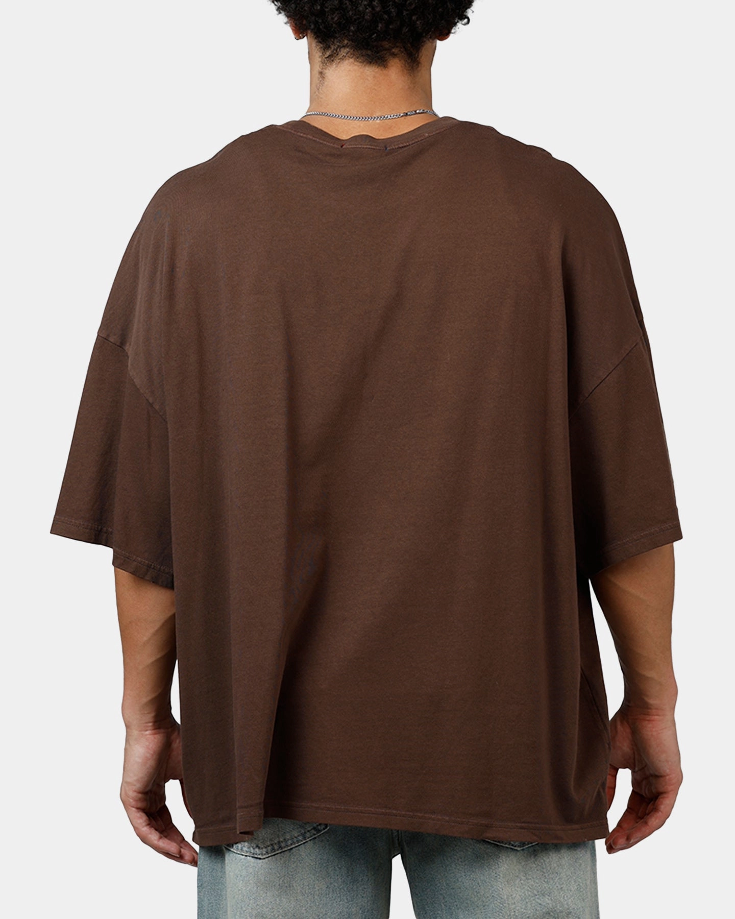 Champion Mega Jocktag Scrip T-Shirt Chocolate Placket Detailing Airflow Mesh Insert