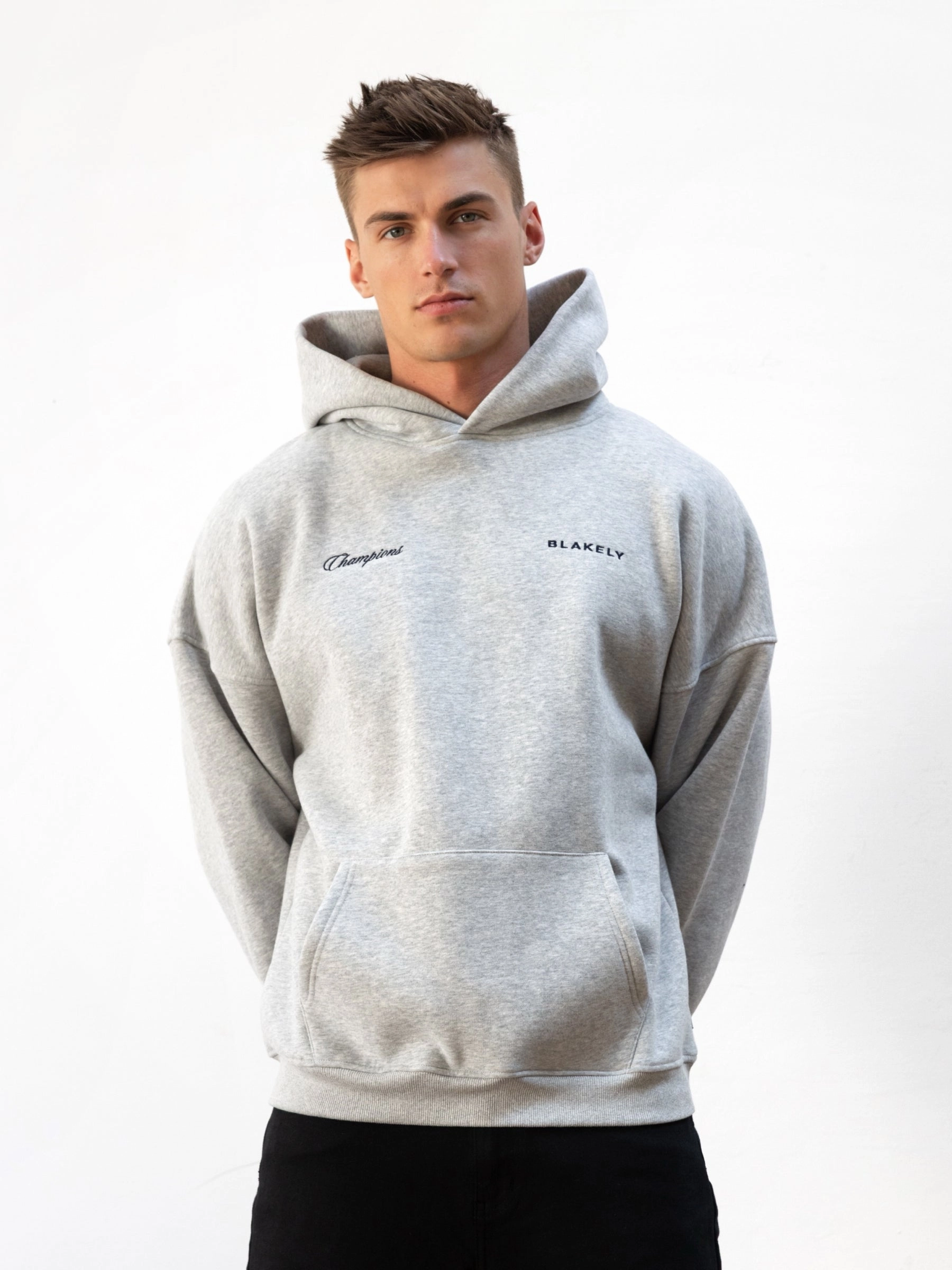 High Demand Champions Legacy Relaxed Hoodie - Marl Grey