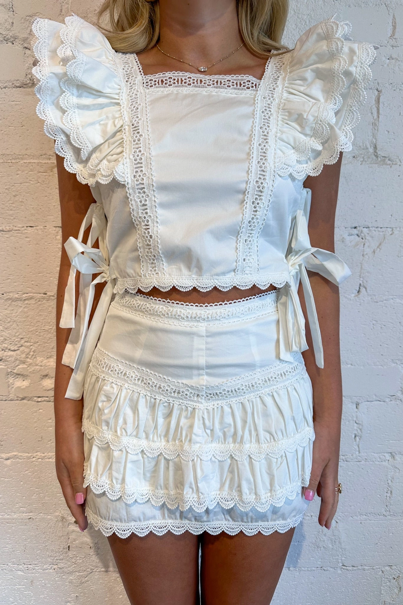 Quick Layer Fit Stretch Support Charmed Lace Skort