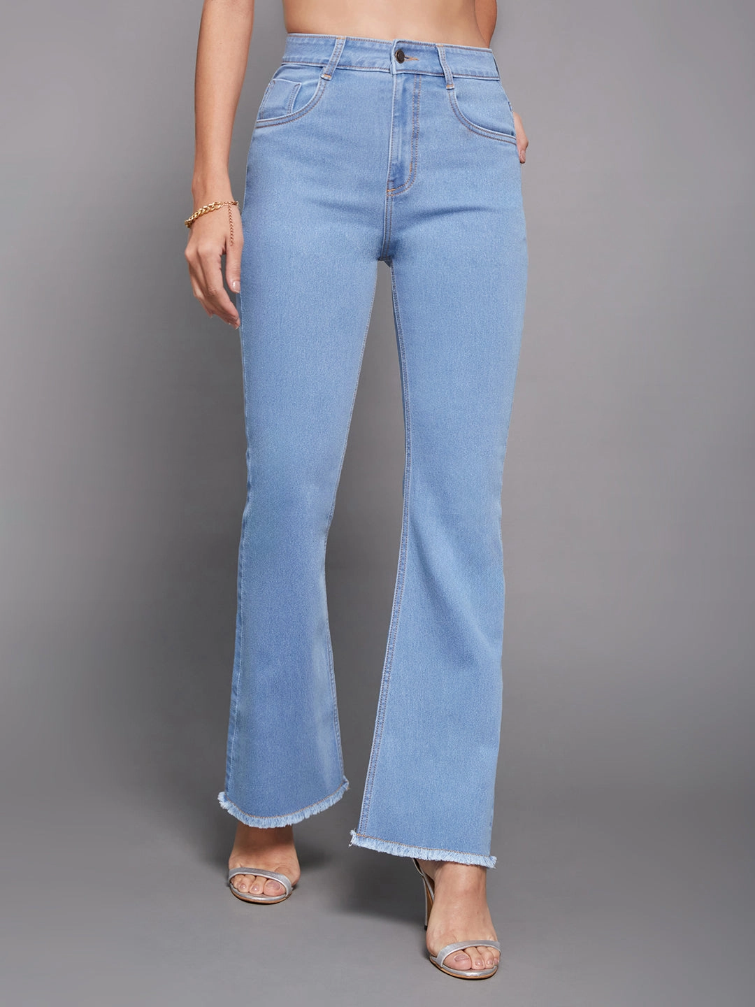 CHASEstretch? 24/7 Comfort Light Blue Bootcut High-Rise Stretchable Denim Jeans Anytime Fit